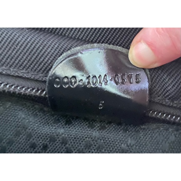 Gucci Handbag with Bamboo Handles. Black Leather & Nylon Canvas - Picture 12 of 14